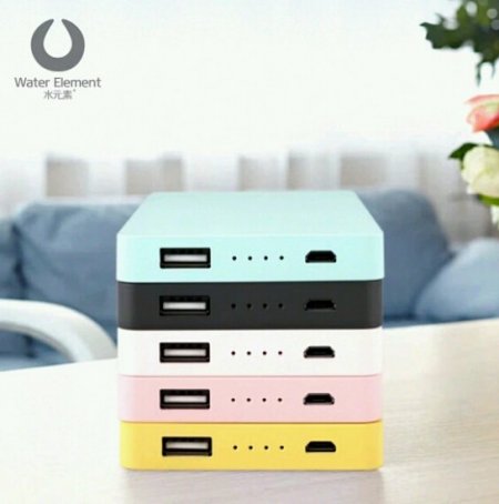 10000mAh Water Element P8 Power Bank Li-polymer Core Large-Capacity for Devices
