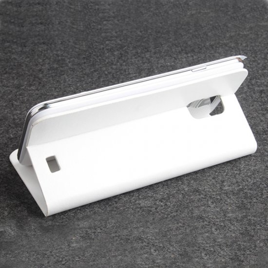 Fashion Leather Flip Case Cover for DOOGEE VOYAGER2 DG310 Smartphone White