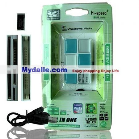 All in oneHi-speed+ USB 2.0 multislot cardreader /writer(with CE and FCC certicate)