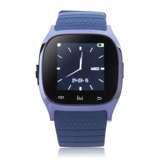 Rwatch M26S 1.44" IP57 Smart Bluetooth Watch with Mic Pedometer Push Messages Blue