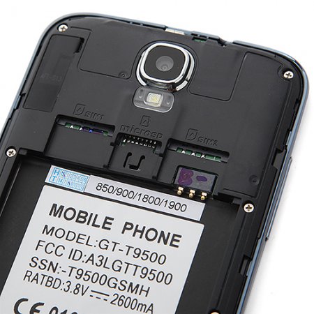 Tengda GT-T9500 Smartphone Android 2.3 OS SC6820 1.0GHz 5.0 Inch 3.0MP Camera- Grey