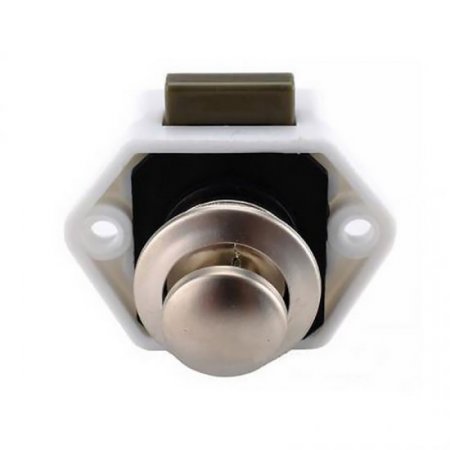 RV Caravan Small Push Button Single Sided Cupboard Door Lock