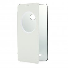 Original S-View Flip Cover Case Leather Case for Mlais M7 Smartphone White