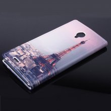 Fashion Painting Tower Flip Cover Stand Case For Doogee DG550 Smartphone