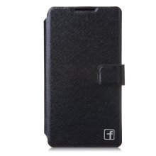 Fashion Flower Show Leather Stand Case Cover for Coolpad 7295C Smartphone Black