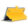 S-view Flip Cover Case Stand for ZTE Nubia Z7 mini Smartphone Yellow