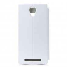S-View Flip Cover Case Protective Case for ThL L969 Smarthphone - White