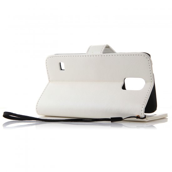 Fashion Multifunctional Pocket Style PU Leather Stand Case for Samsung Galaxy S5 White