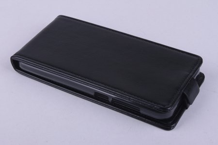 Leather Flip Cover Stand Case for ZOPO ZP320 Smartphone Black