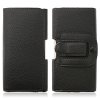 Magnetic Closure Protective Leather Case Cover for Hero V6888 Smartphone Black