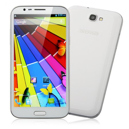 Tengda S7599 Smartphone HD Screen 1GB 16GB Android 4.2 MTK6589 Quad Core 5.8 Inch 12.0MP Camera- White