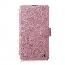 Fashion Flower Show Leather Stand Case Cover for Coolpad 7295C Smartphone Champagne