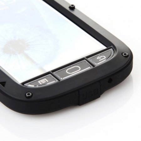 LOVE MEI Shockproof Waterproof Rugged Gorilla Metal Case For Samsung Galaxy S3 Black
