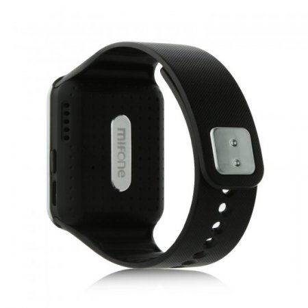 MIFone W15 2.5D Sapphire Glass Smart Bluetooth Watch 1.5" Screen TPSiV Safe Strap Black