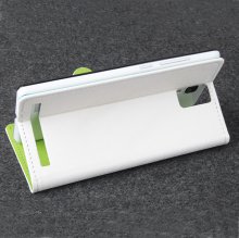 Protective PU Leather Flip Case for Elephone P2000 Smartphone White