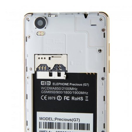 Elephone G7 Smartphone Android 4.4 MTK6592M 1GB 8GB 5.5 Inch 3G Silver