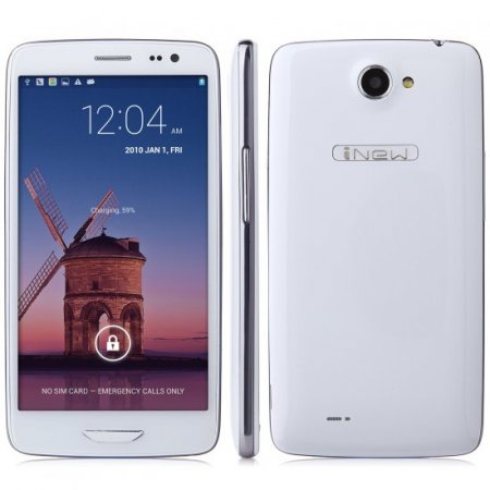 iNew i3000 Smartphone Android 4.2 MTK6582 Quad Core 5.0 Inch HD Screen 1GB 4GB White