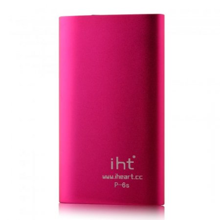 IHT P-6S 6600mAh Power Bank with 3-in-1 USB Cable for Smartphone Rose