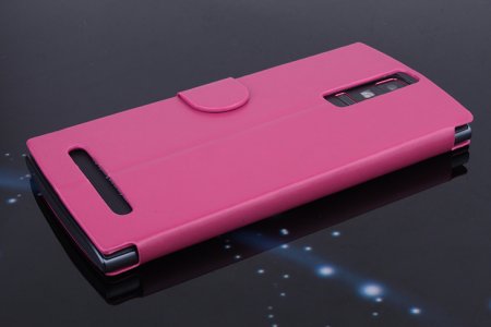Leather Flip Cover Stand Case for Elephone G6 Smartphone Rose