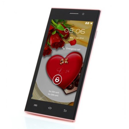 Used Tengda M3 Smartphone Android 4.0 SC6825 Dual Core 1.2GHz 5.0 Inch WiFi Pink