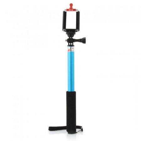 iht Mini Monopod Selfie Handheld Monopod Stick for iOS and Android Blue