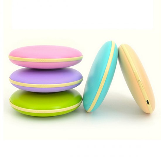 Cute Dorayaki Pattern Mini USB Hand Warmer 5000mAh Power Bank Candy Box