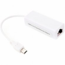 Mini USB 2.0 to Fast Ethernet Network Converter Adapter White