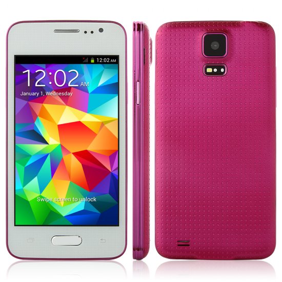 Brand New mini S5/GT9000 Smartphone MTK6572 Android 4.2 4.0 Inch Wifi - Rose