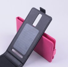 Leather Flip Cover Stand Case for Elephone G6 Smartphone Black