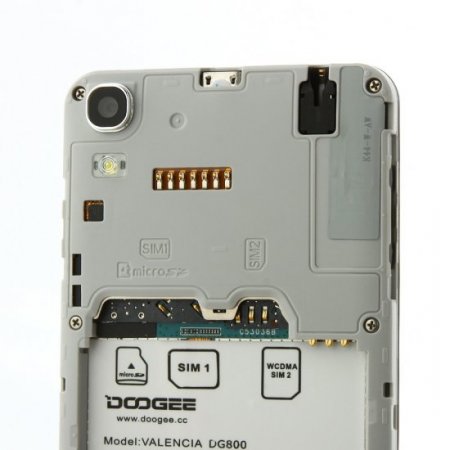 DOOGEE VALENCIA DG800 Smartphone Back Touch Android 5.0 MTK6582 4.5 Inch Black