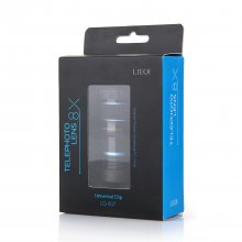 LIEQI LQ-007 8X Zoom Mobile Phone Telescope Lens with Universal Clip Red