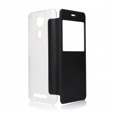 Original Protective Case S-view Flip Cover Case for Oukitel U8 Smartphone Black