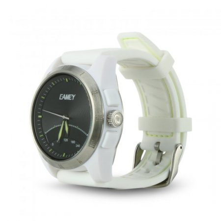 EAMEY Unik 2 Smart Sports Watch 5ATM Dual Movement Dual Battery for Android iOS White