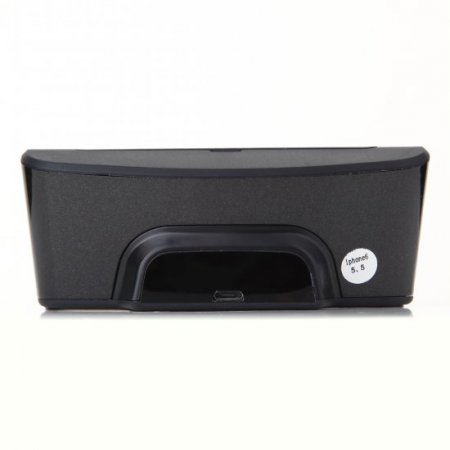 Charging Dock Station for iPhone 6 (5.5'') with 8 Pin Data Cable Black
