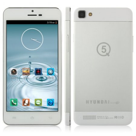 HYUNDAI Q5C Smartphone MTK6582 Android 4.2 5.0 Inch 1GB 4GB Gesture Sensing OTG White