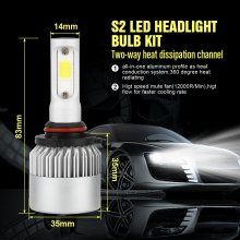 9005 LED Headlight Bulbs, 6500K 8000 Lumens Extremely Super Bright HB3 COB LED Chips Conversion Kit,Xenon White