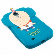 Lovely Cartoon Natural Coni Pattern Silicon Case for Galaxy S4 i9500