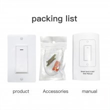 Tuya wifi smart switch SW1,Support Tmall Genie/Alexa/GoogleHome,smart Schedule,Remote and Voice Control (4 Pack)