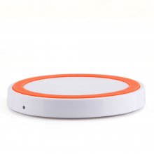 Q5 Portable Mini Wireless Charger Pad for Qi Compliant Devices White&Orange