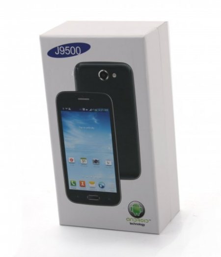 Tengda J9500 Smartphone Android 4.0 MTK6517 Dual Core 5.0 Inch 3.0MP Camera- Black