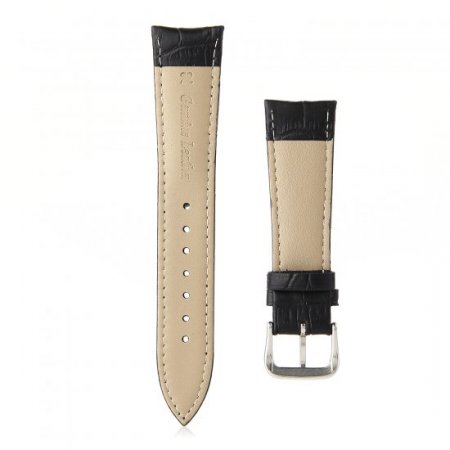 Crocodile Split Leather Buckle Watch Bands Straps For Apple Watch 38mm&42mm Black