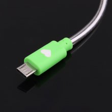 3-in-1 Colorful LED Light USB Charging Date Cable for iPhone iPad