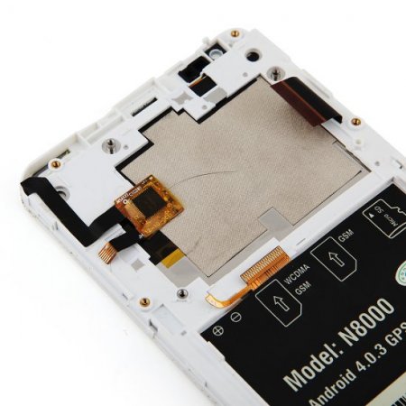 LCD Screen + Touch Panel for TianXin i9220/N8000 Smartphone White