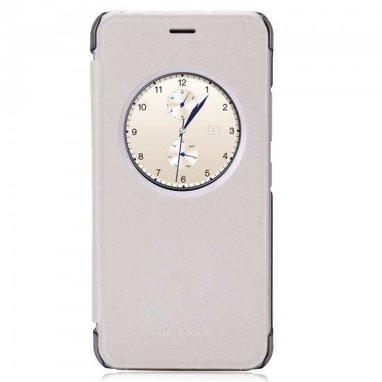 Original Protective Case S-view Flip Cover Case for ulefone Paris Smartphone- White