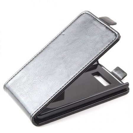Fashion Leather Flip Case Cover for LG P705 P700 Smartphone Black