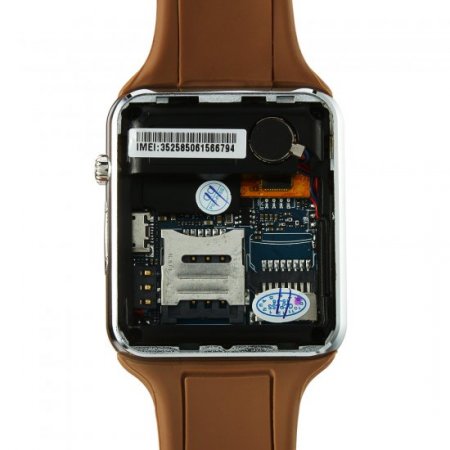 ZGPAX S79 Smart Watch Phone 1.54 Inch Touch Screen Bluetooth Camera FM Brown