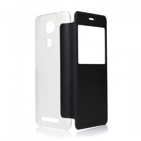 Original Protective Case S-view Flip Cover Case for Oukitel U8 Smartphone Black