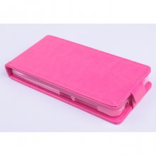 Leather Flip Cover Case Stand GIONEE V183 Smartphone Pink