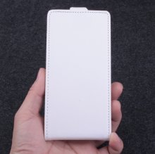 Leather Flip Cover Stand Case for Elephone G6 Smartphone White