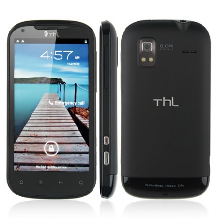 ThL W1+ Smart Phone Android 4.0 MTK6577 1GB RAM 3G GPS 4.3 Inch QHD Screen Black